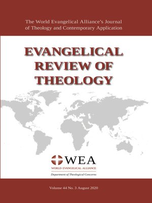 cover image of Evangelical Review of Theology, Volume 44, Number 3, August 2020
